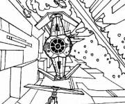 Coloriage Les fus&eacute;es spatiales en bataille de Lego Star Wars