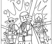 Coloriage Les superh&eacute;ros de Lego Star Wars