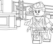 Coloriage Personnage f&eacute;minine de Lego Star Wars
