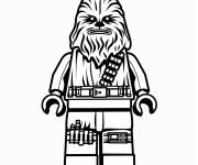 Coloriage Personnage Wookiee en Lego Star Wars