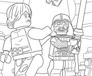 Coloriage Personnages Lego Star Wars en action