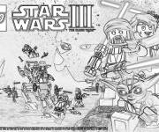 Coloriage Photo r&eacute;aliste de poster film Lego Star Wars