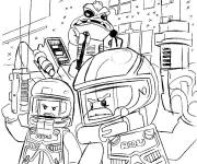 Coloriage Sc&egrave;ne de bande anim&eacute; Lego Star Wars
