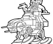Coloriage Soldat de Lego Star Wars sur R2-X2.