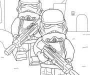 Coloriage Soldats impitoyables de Lego Star Wars