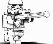 Coloriage Stormtrooper Lego d&eacute;taill&eacute;
