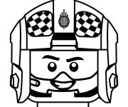 Coloriage T&ecirc;te d&rsquo;homme Lego Star Wars