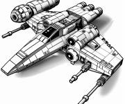 Coloriage Vaisseau spatial &eacute;pique Lego Star Wars