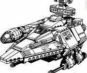 Coloriage Vaisseau spatial l&eacute;gendaire Lego Star Wars