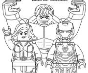 Coloriage Affiche du film Lego Avengers