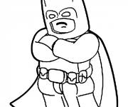 Coloriage Batman avec les bras crois&eacute;s