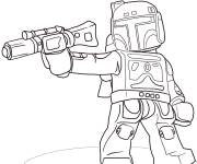 Coloriage Boba Fett de Lego Super Heroes