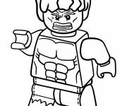 Coloriage Contour de Lego Hulk