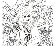 Coloriage Fille lego super h&eacute;ro&iuml;ne