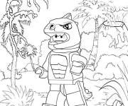 Coloriage Homme L&eacute;zard Lego Super Heroes