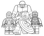 Coloriage Illustration des heroes lego