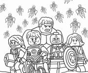 Coloriage Justice League Logo Super heroes avec des motifs