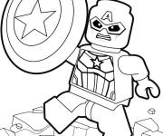 Coloriage Le bouclier de la justice en Lego