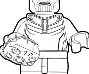 Coloriage Le pouvoir du gantelet Lego