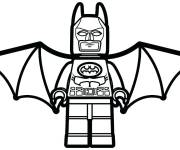 Coloriage et dessins gratuit Lego Batman ouvrant ses ailes à imprimer