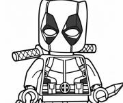 Coloriage Lego Deadpool pour enfants
