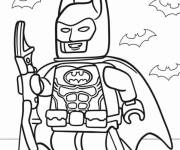 Coloriage Lego Heroes Batman, le protecteur de la ville
