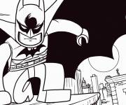 Coloriage Lego Mr Freeze et Batman