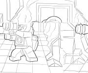 Coloriage Lego Mr Freeze superheroes