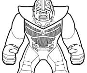 Coloriage lego Super heores stylis&eacute;