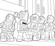Coloriage Lego Super Heroes de Justice League