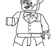 Coloriage et dessins gratuit Lego Super Heroes en fusion entre le m&eacute;chant et le bon à imprimer
