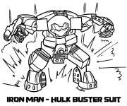 Coloriage Lego Super Heroes Iron Man Hulkbuster