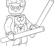 Coloriage Lego Super Heroes nightwing