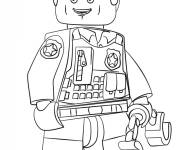 Coloriage Lego Super Heroes policier