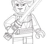Coloriage Lego Super Heroes Skywalker