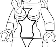 Coloriage Lego Super Heroes Spider Woman