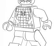Coloriage Lego Super Heroes spiderman