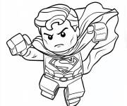 Coloriage Lego Super Man pour enfants