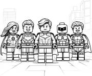 Coloriage Les meilleurs Super Heroes Lego