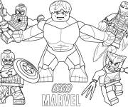 Coloriage Master de Lego Marvel superh&eacute;ros
