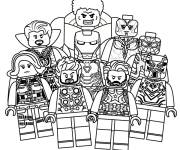 Coloriage Photo des meilleurs Lego Superheroes