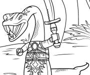 Coloriage Pythor lego super Heroes
