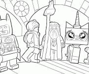 Coloriage Rassemblement des Lego Superh&eacute;ros