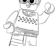 Coloriage Super Heroes Dick Grayson en Lego