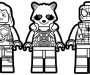 Coloriage Super-h&eacute;ros Lego de cartoon