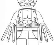 Coloriage Wolverine Lego Super Heroes