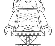 Coloriage Wonder Woman Lego Super H&eacute;ro&iuml;ne
