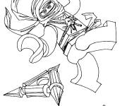 Coloriage Zane Lego Super Heroes