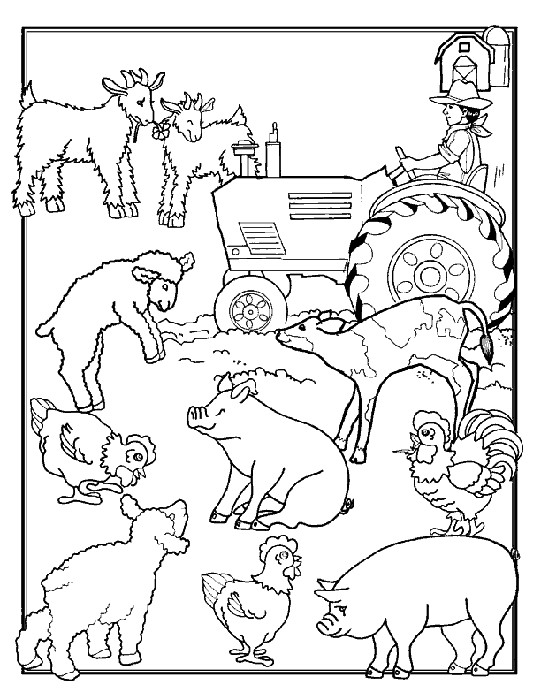 Coloriage Animaux de Ferme pour enfant dessin gratuit à imprimer