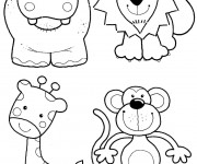 Coloriage Les Animaux de La Savane